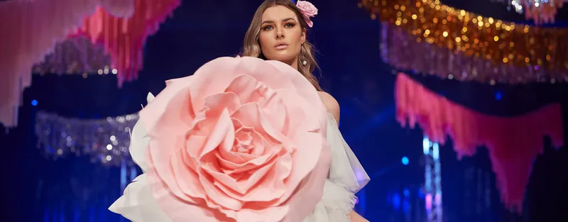 Oversized floral installation and event styling by Giant Flowers Australia