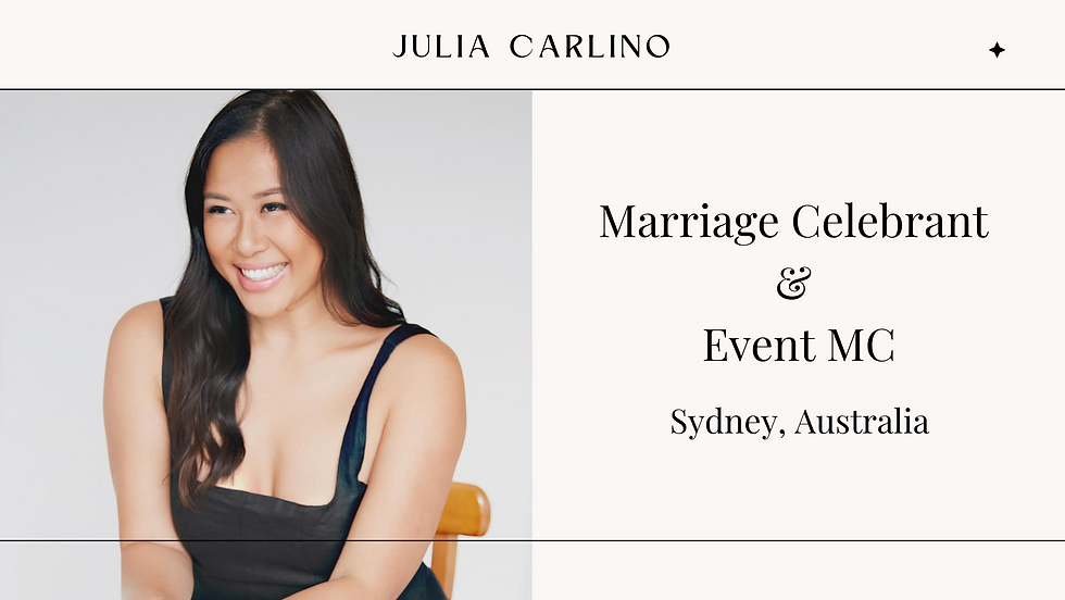 Julia Carlino - Celebrant & MC